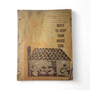 1962 Cooling Solutions Guide Home Improvement Paperback Book